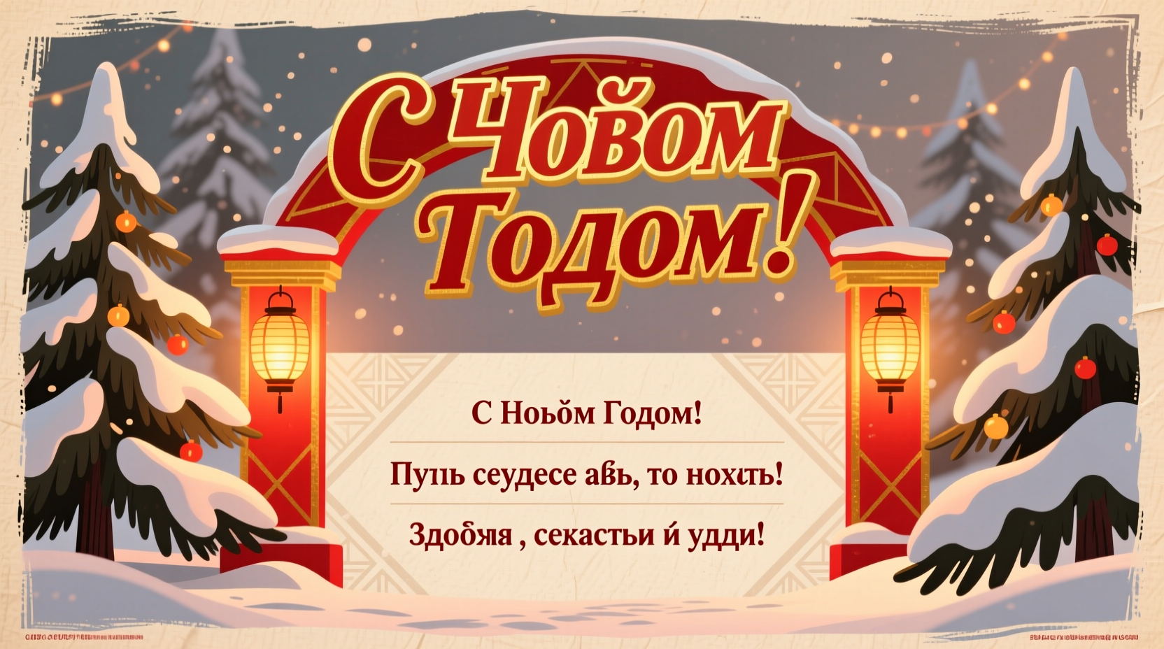 how to wish happy new year in russian