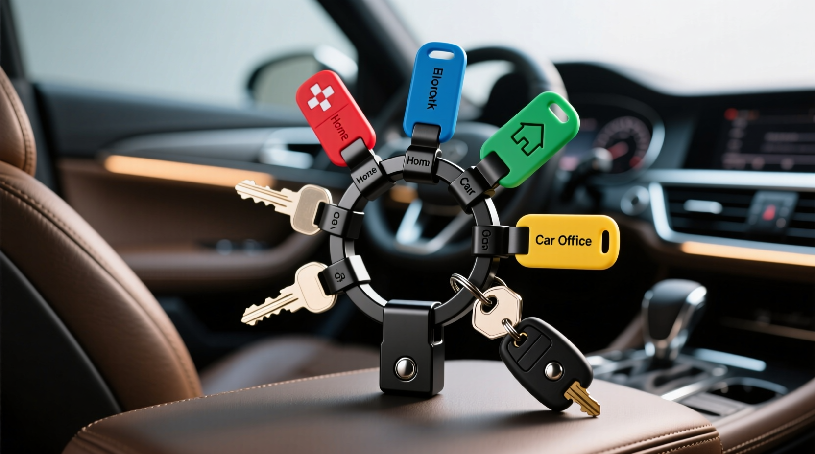 creative and practical ways to organize your car keys using a key ring