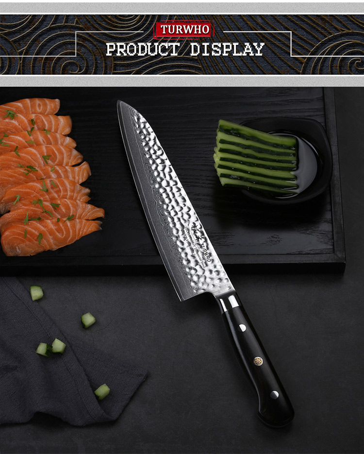 Hi-Performance Damascus Steel Kitchen Knife Japanese Chef's Knife Gyuto
