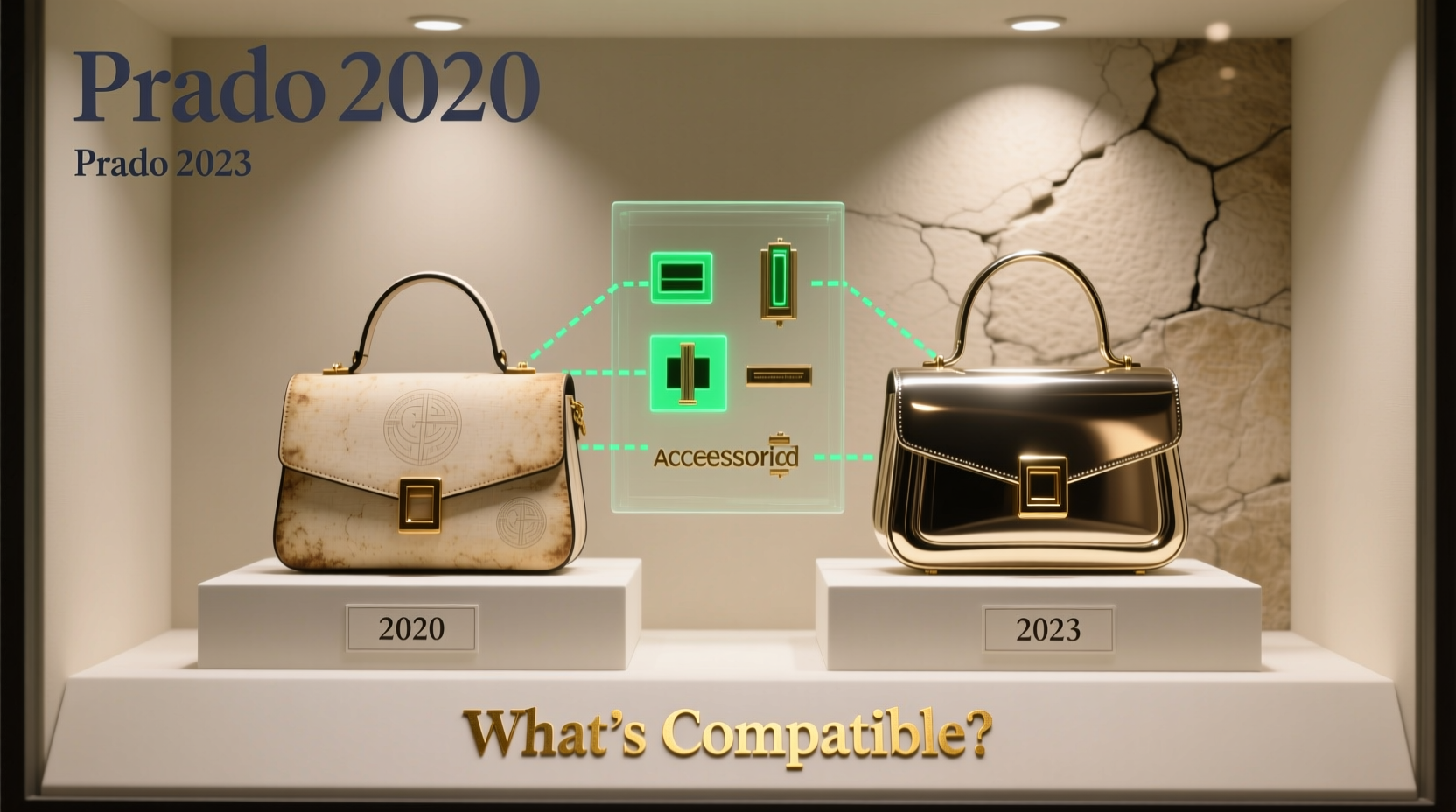 prado 2020 vs 2023 accessories fit