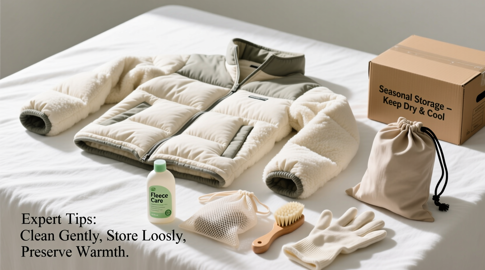 expert tips for cleaning and storing your padded fleece jacket to maintain warmth and shape