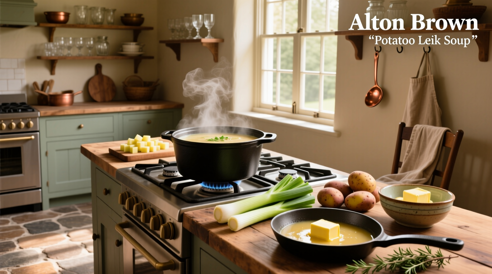 alton brown's potato leek soup guide