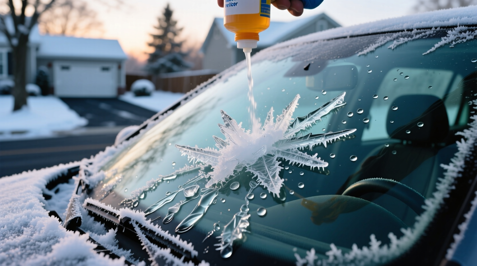 homemade windshield de icer fends off frost