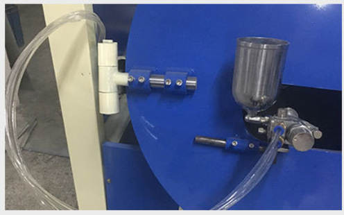 Automatic Plastic Steel Roller Drum Spray Coating Painting detail photo BOBO Machine automatic plastic steel roller drum spray coating painting shown in a detail photo for this news article