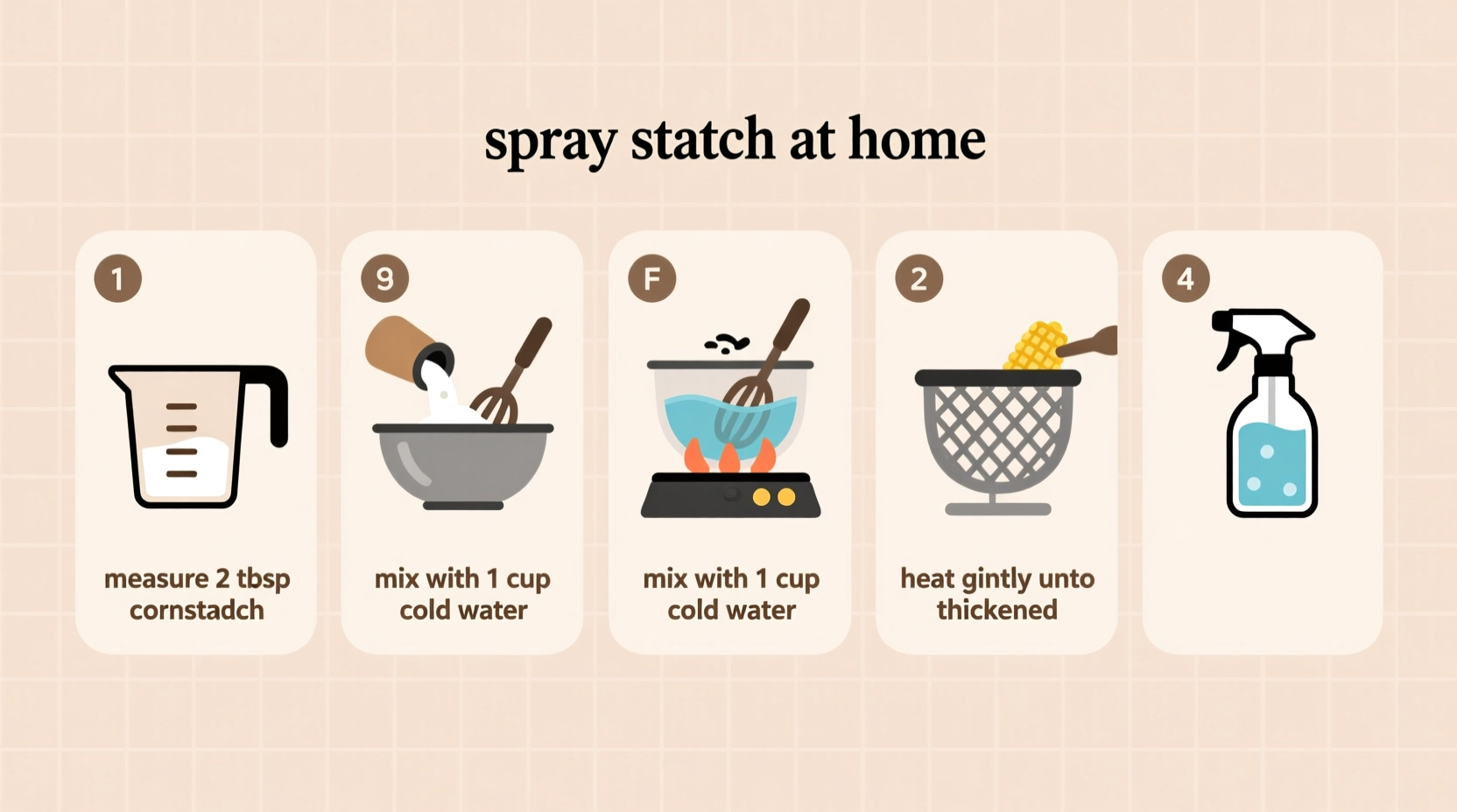 how to make spray starch