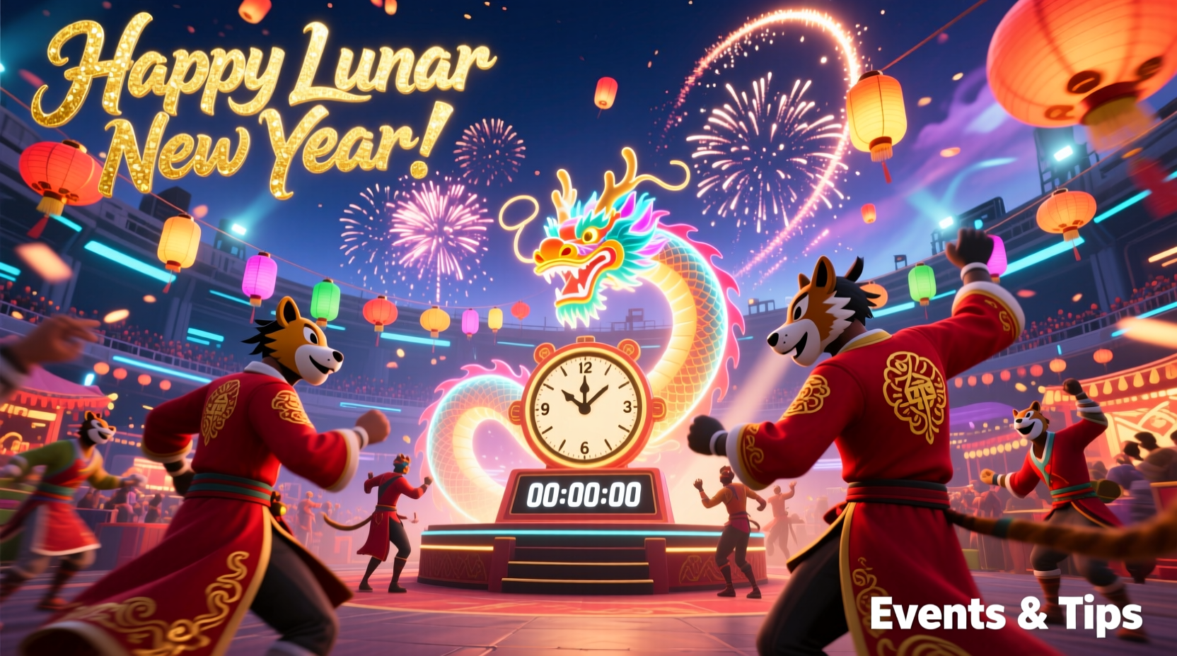 how to celebrate new year fortnite