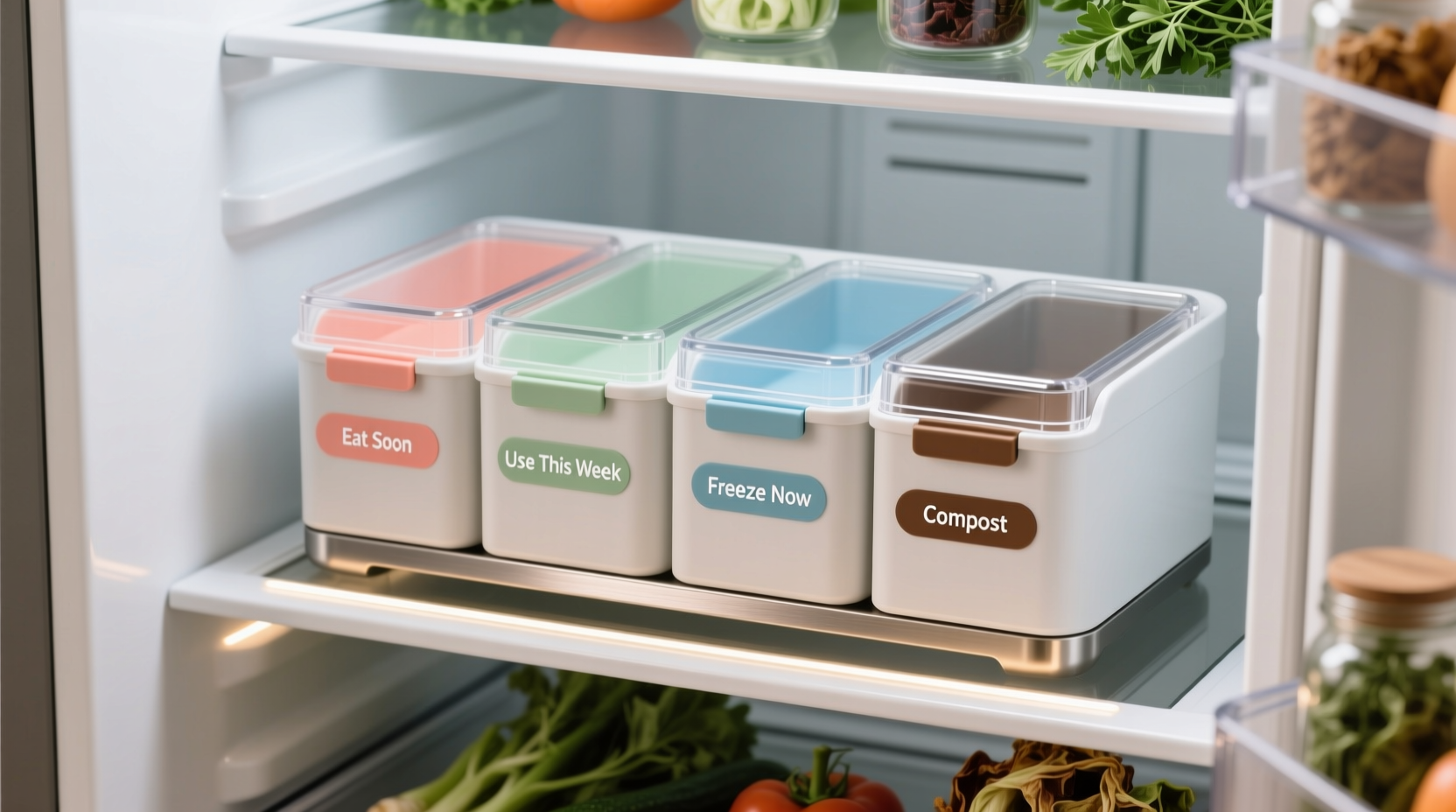 create a fridge triage box to save a ton of wasted food