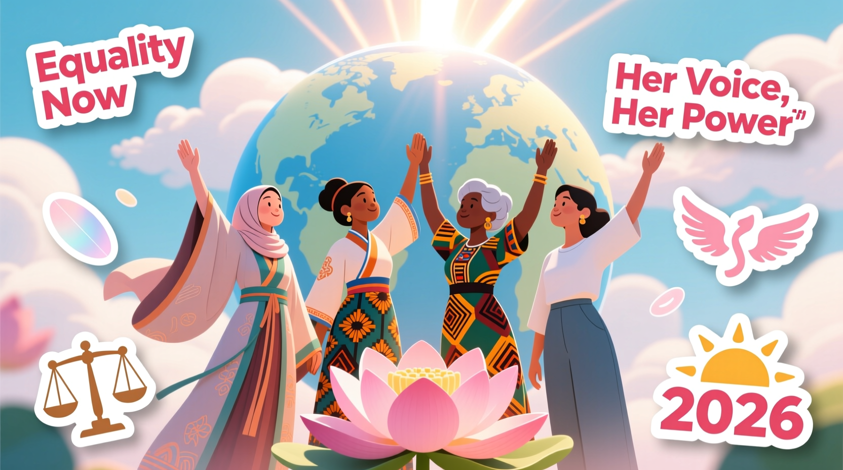 international womens day stickers