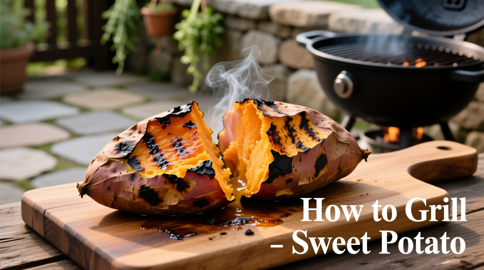 how to grill sweet potato