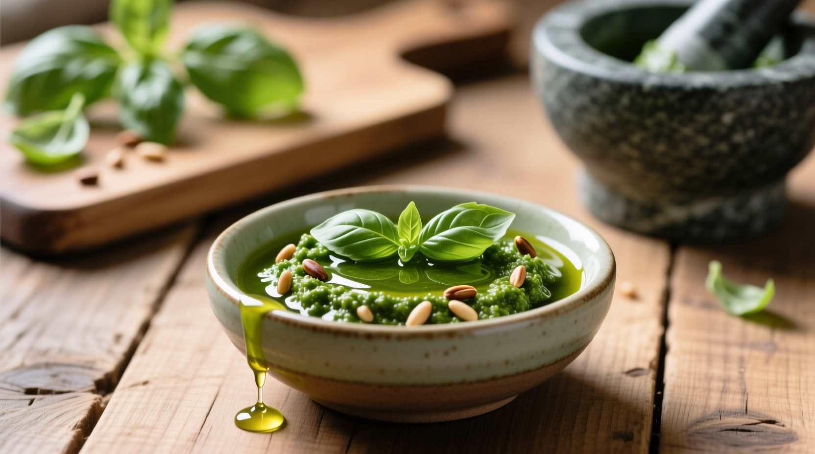 how to keep leftover pesto looking fresh and green