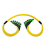 OM5 MPO Fiber Patch Cord 12 Core Multimode Type B Small Volume