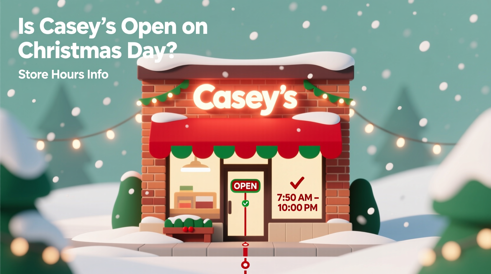 is caseys open on christmas day
