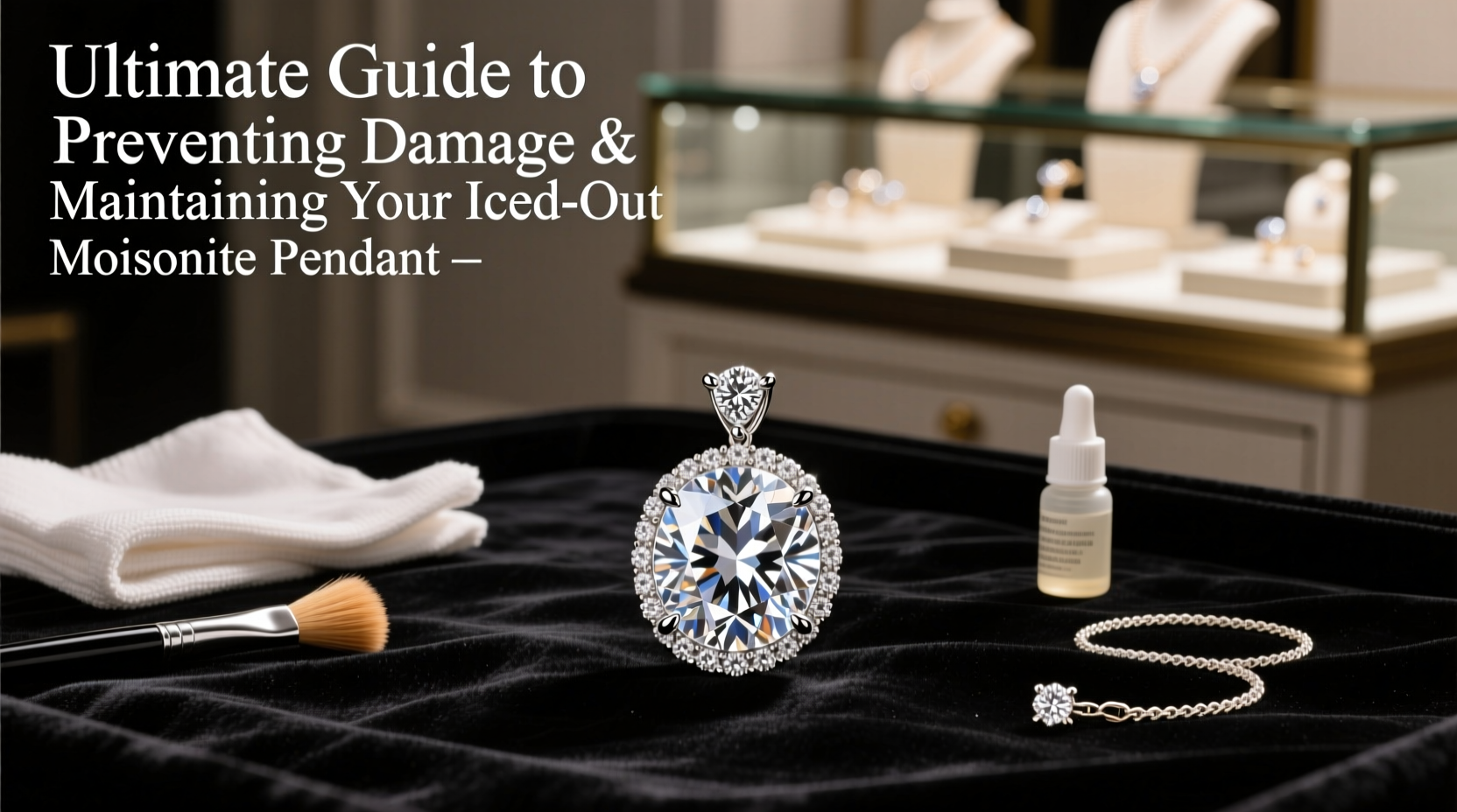 ultimate guide to preventing damage and maintaining your iced out moissanite pendant