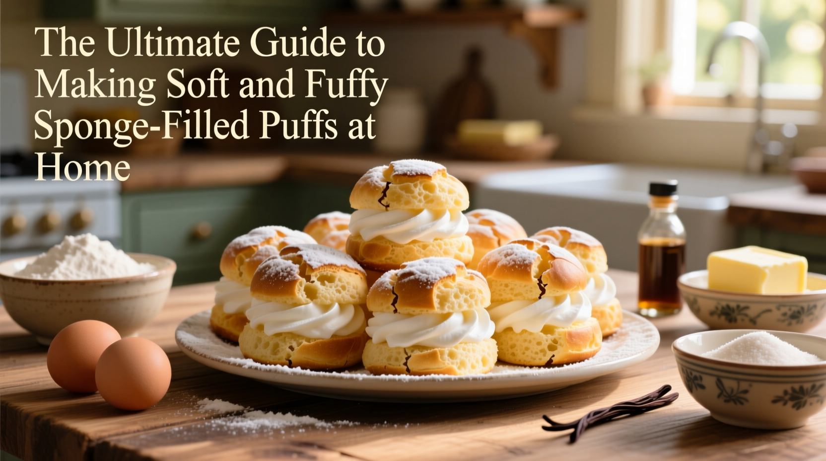 the ultimate guide to making soft and fluffy sponge filled puffs at home