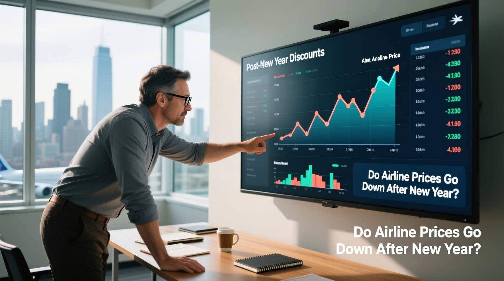 do airline prices go down after new year