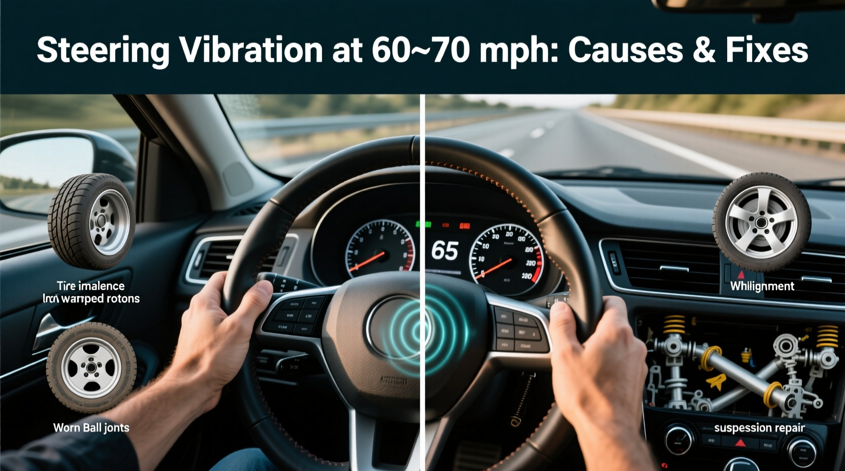 steering vibration 60 70mph