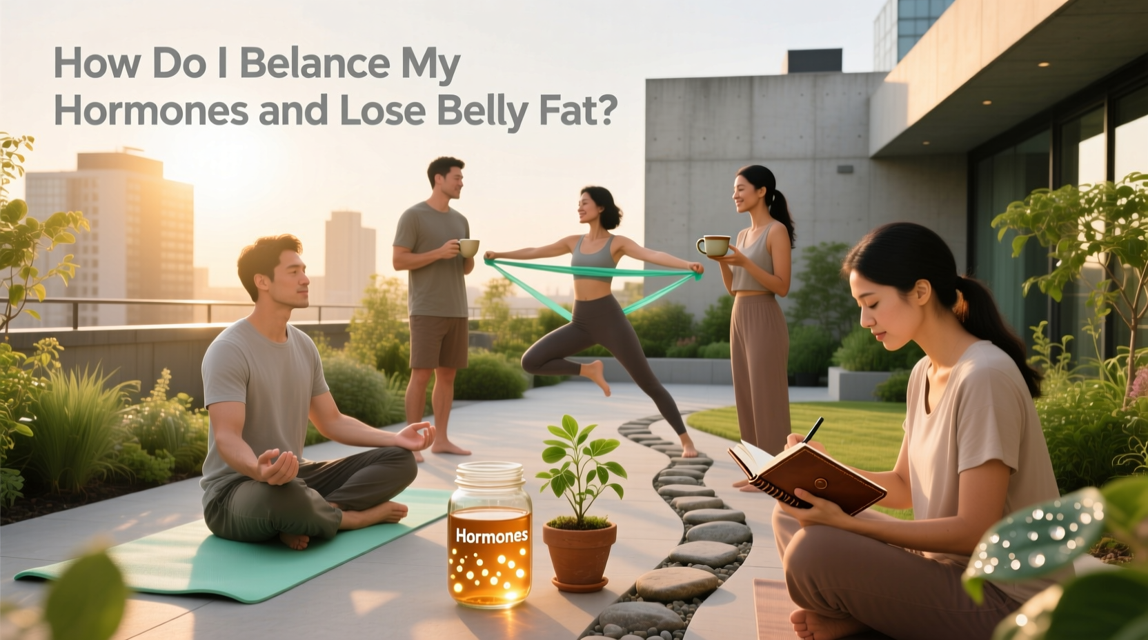 balance hormones lose belly fat