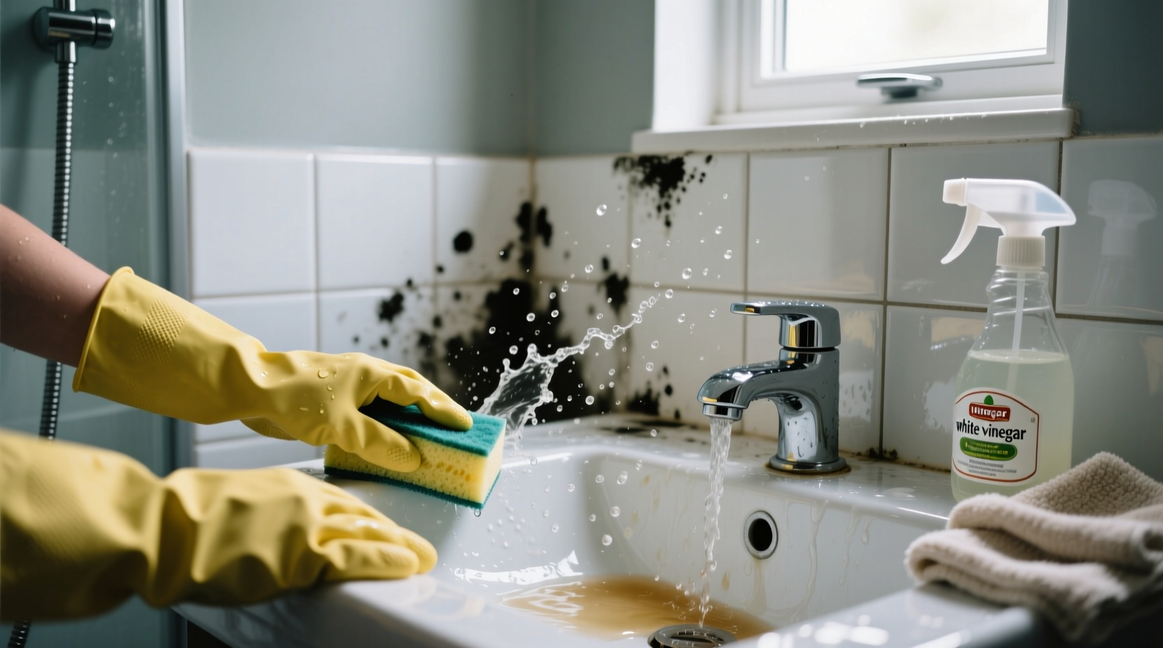 how to get rid of mold in bathroom