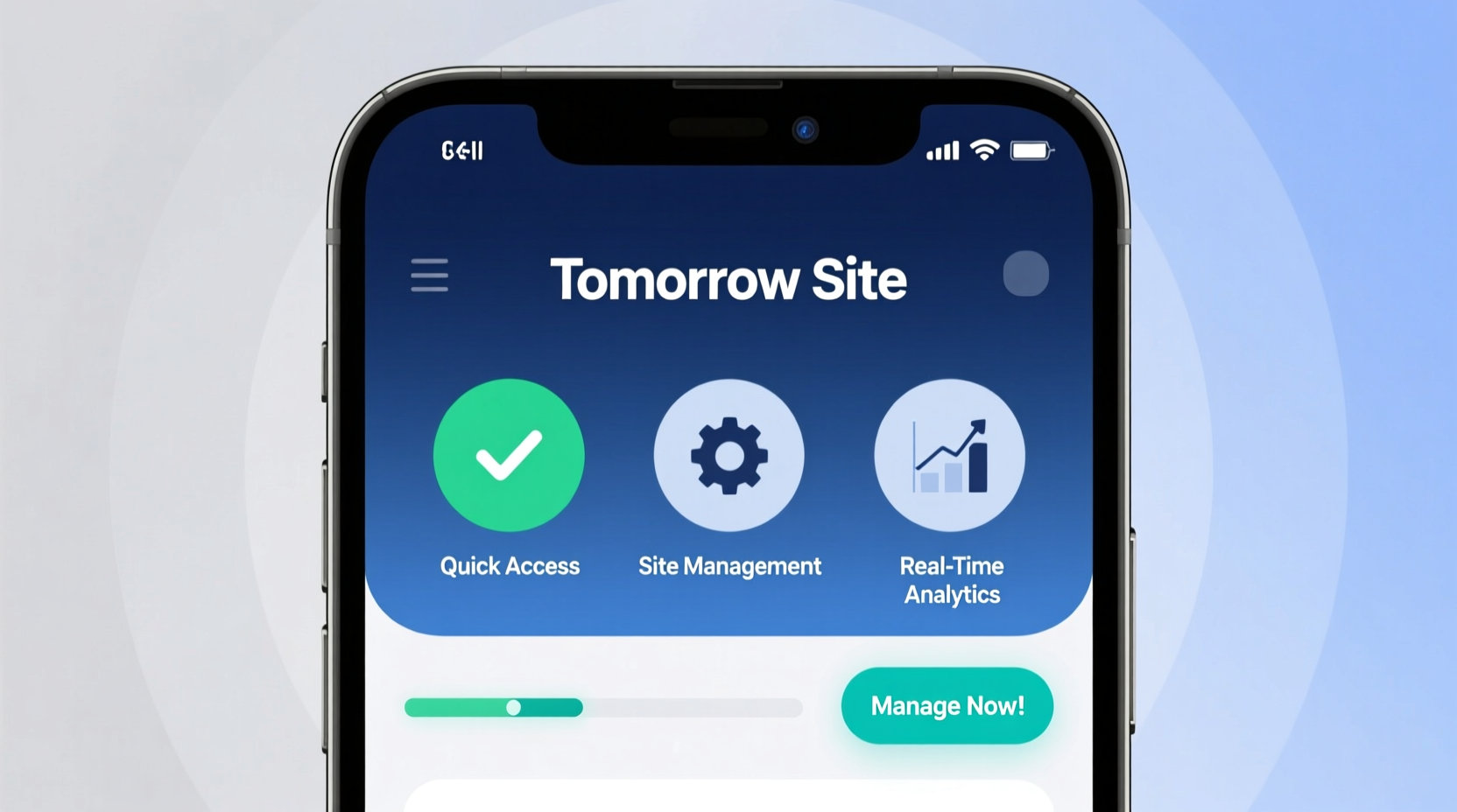 how to instantly access and manage your lets say tomorrow site on your mobile phone