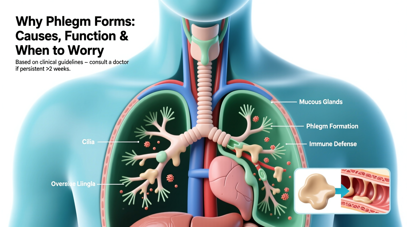 why does phlegm form causes function and when to worry