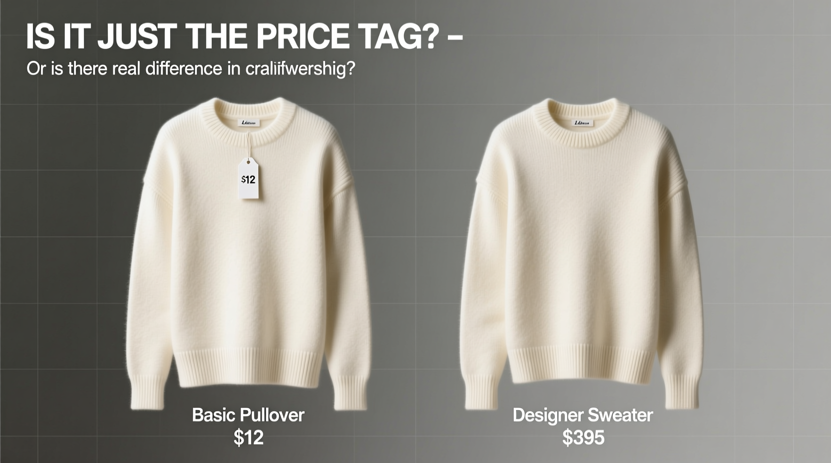is a basic pullover actually that different from a designer sweater or is it just the price tag