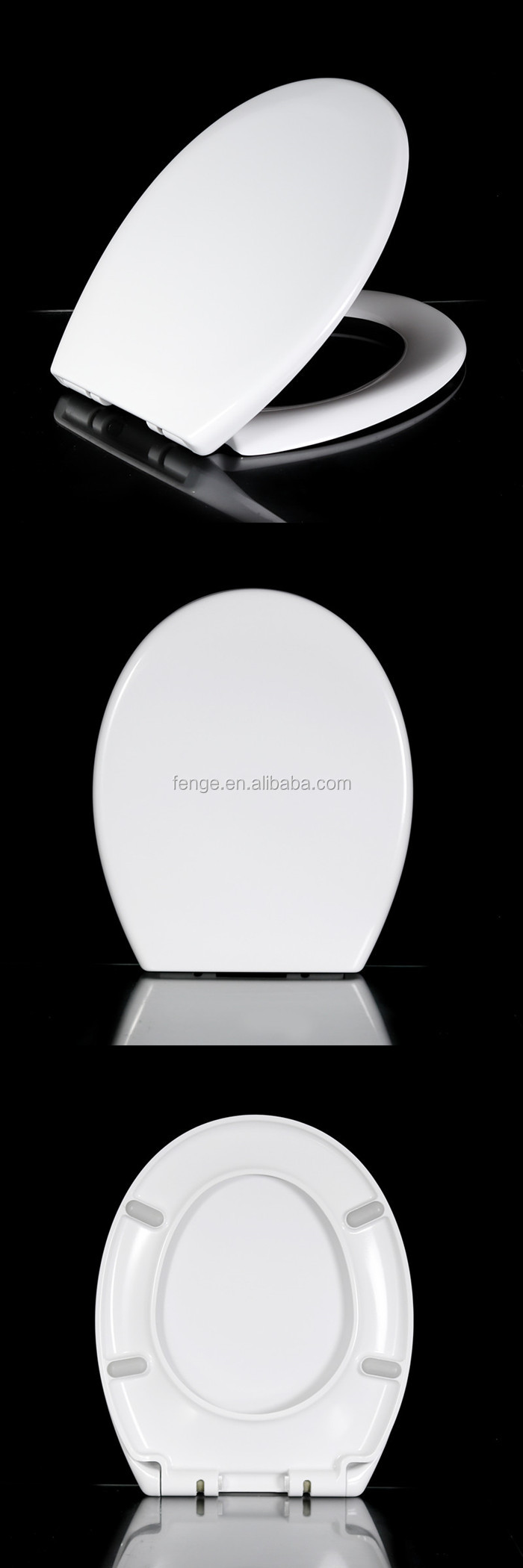 Urea toilet seat lift in round shape with quick release hinges for bathroom WC toilet lid