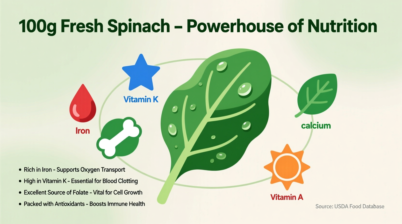 fresh spinach nutrition
