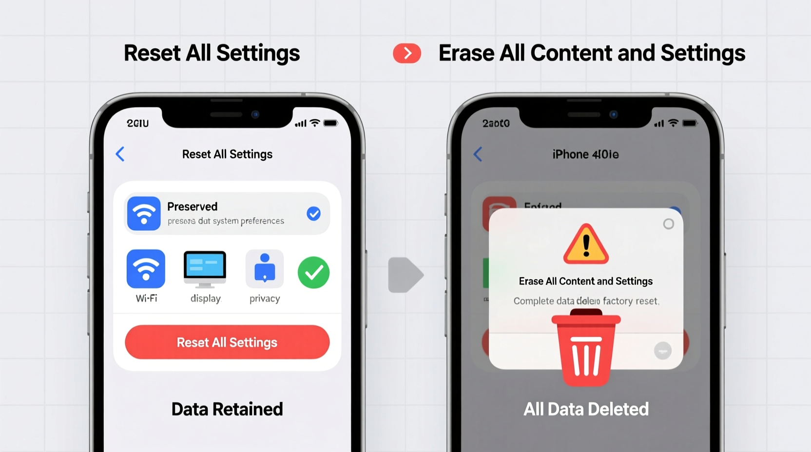 iphone troubleshooting reset all settings vs erase all content which one do i really need