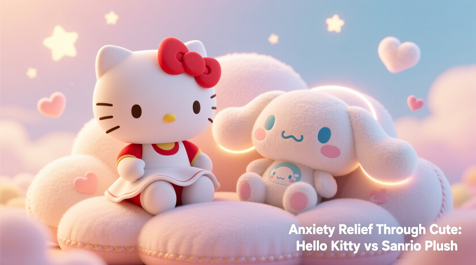 hello kitty vs sanrio plush anxiety