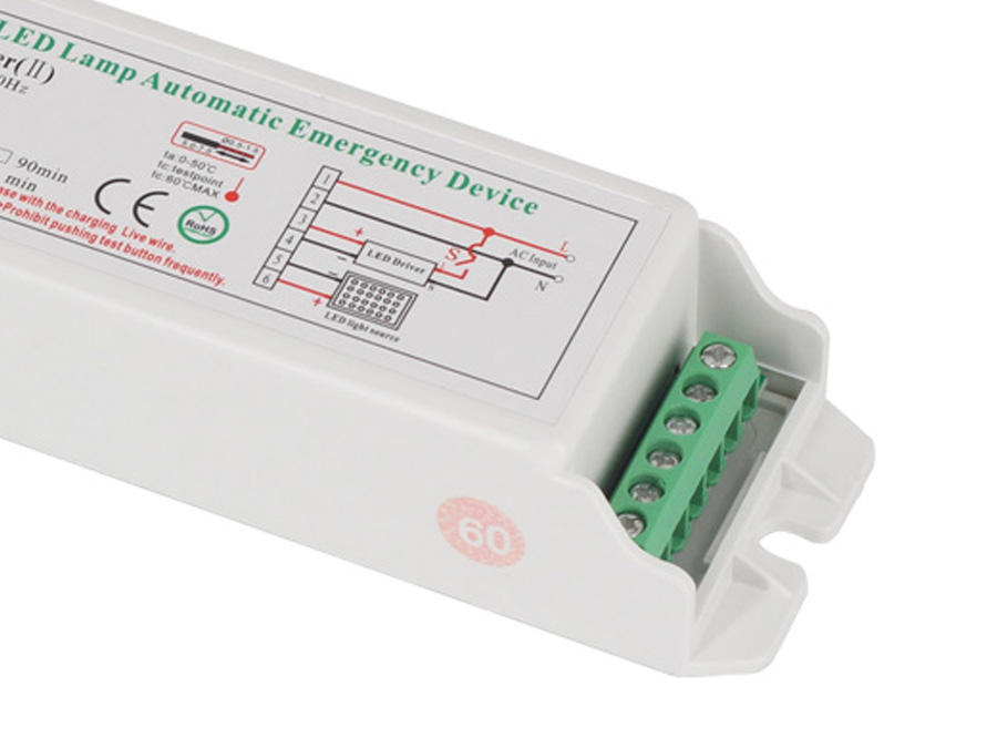 CE RoHS Certificates led reduced power emergency driver for panel light for 18W 2hours