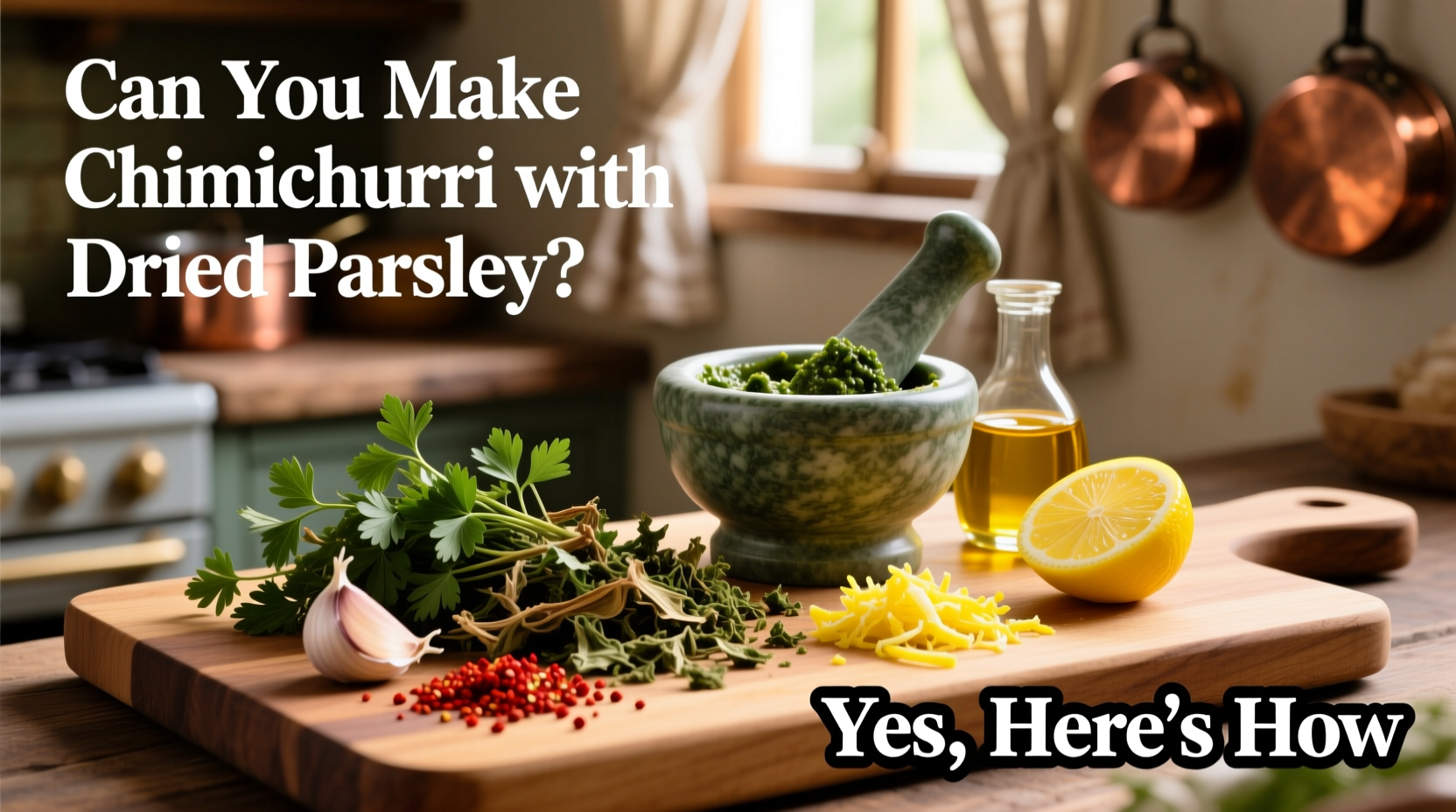 can you make chimichurri with dried parsley