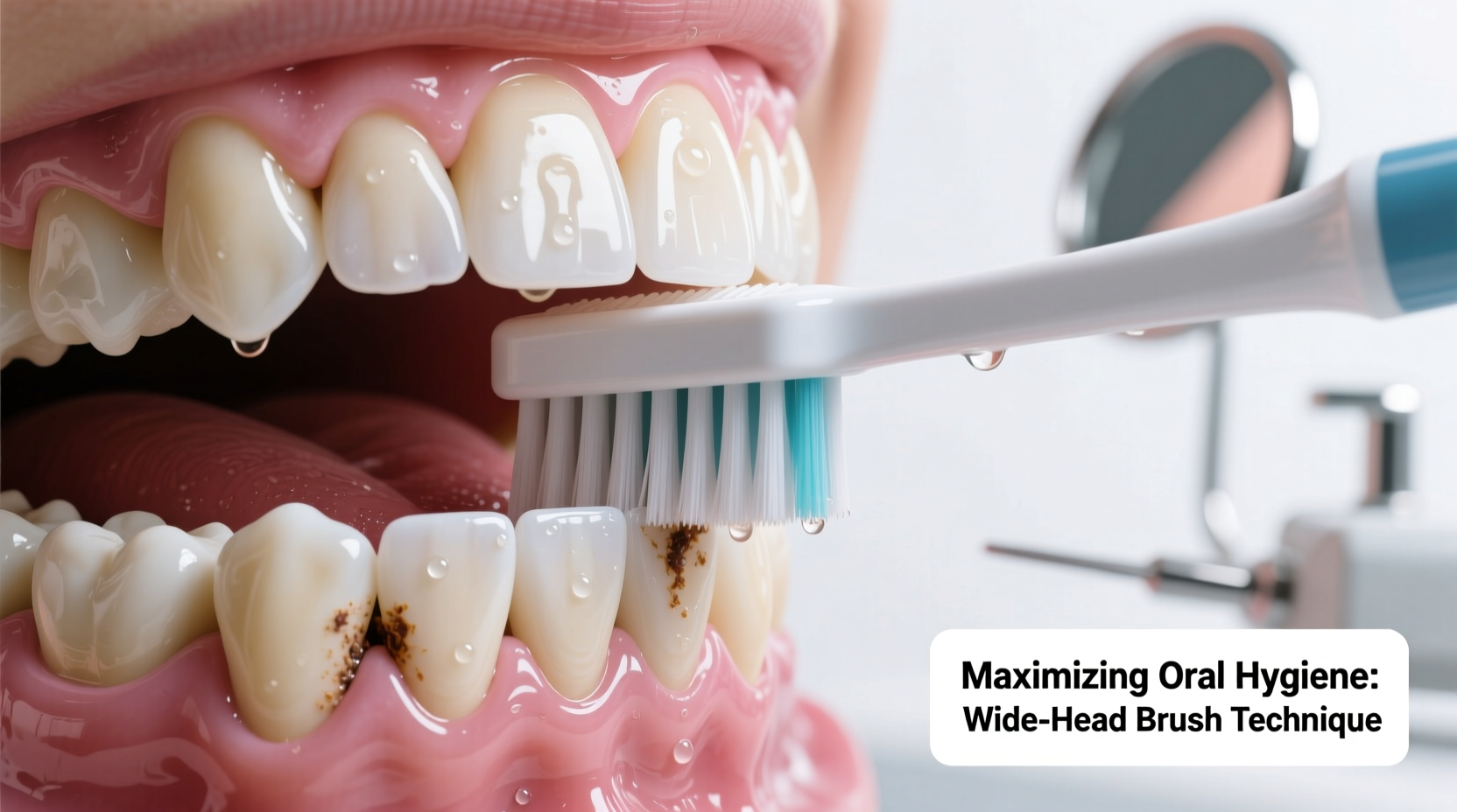 maximizing oral hygiene practical benefits and techniques using a wide head toothbrush
