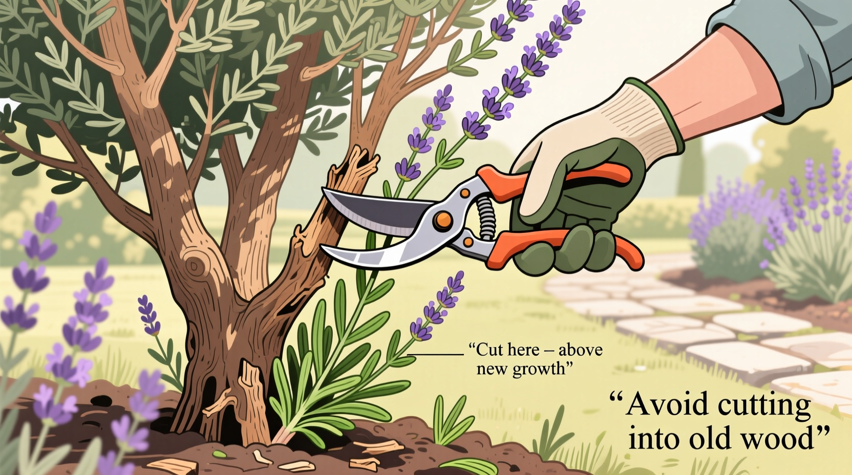 How to Prune Woody Lavender Without Killing It
