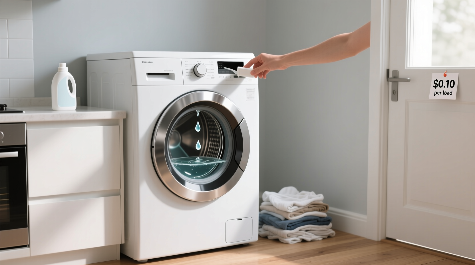 less detergent washes as well saves you a lot of money