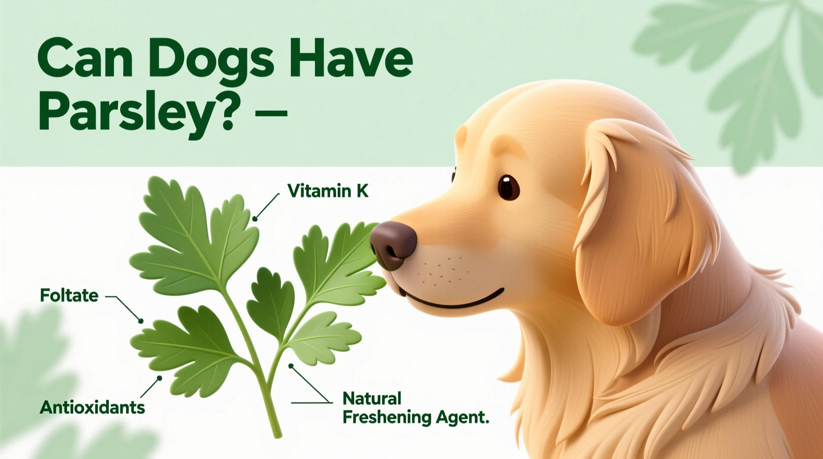 can dogs have parsley