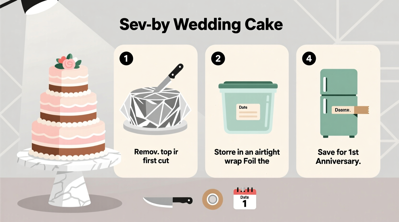 how to save wedding cake
