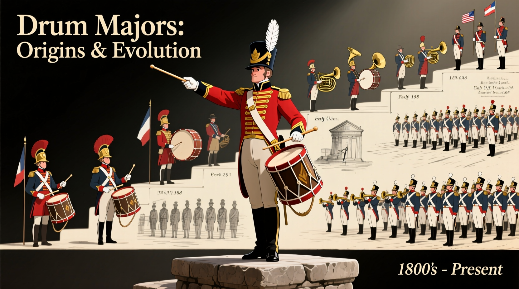 why are they called drum majors origins evolution