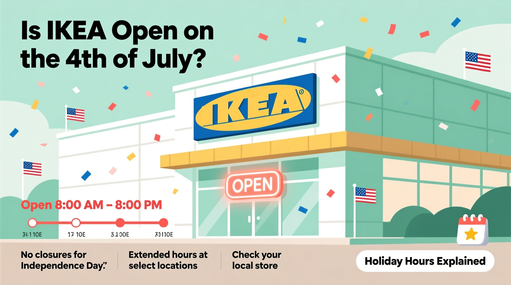 is ikea open on 4th of july