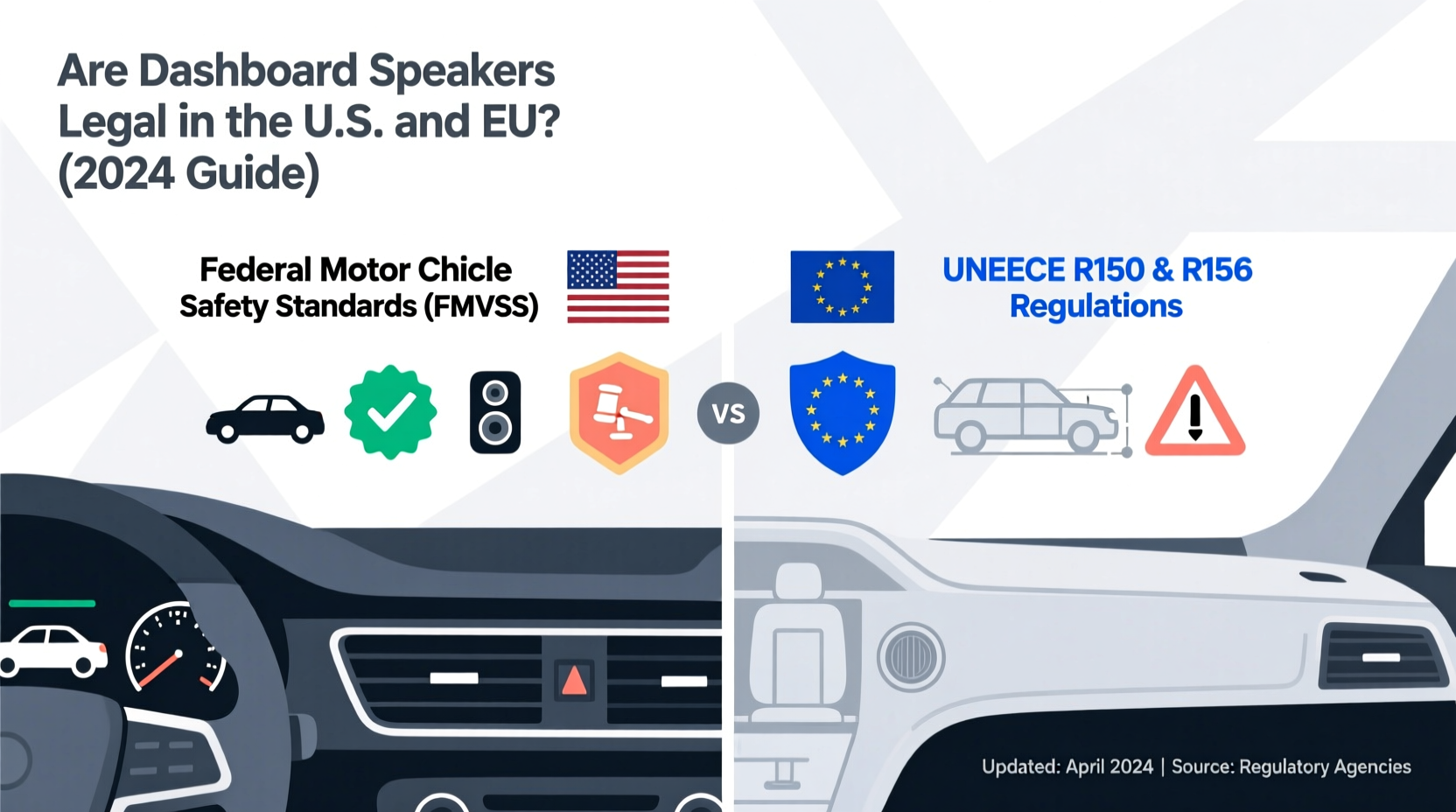 Are Dashboard Speakers Legal in the U.S. and EU? (2024 Guide)