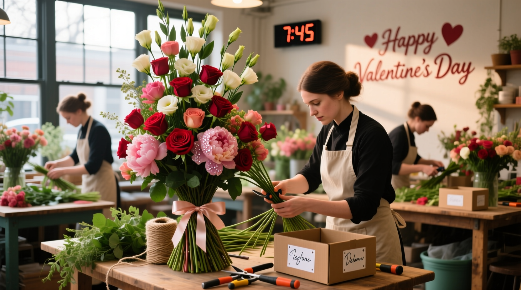 how do florist prepare for valentines day