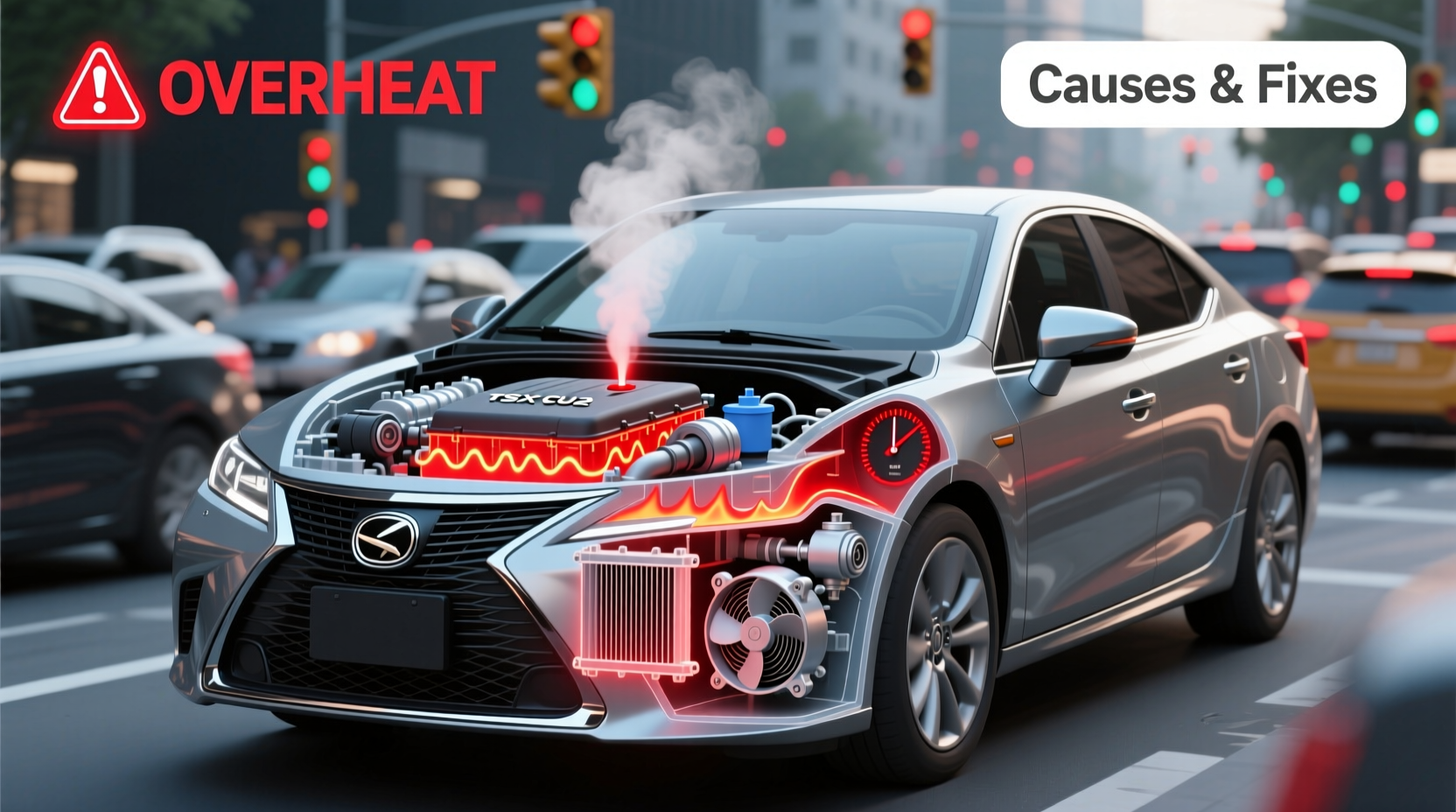 tsx cu2 overheating stop go