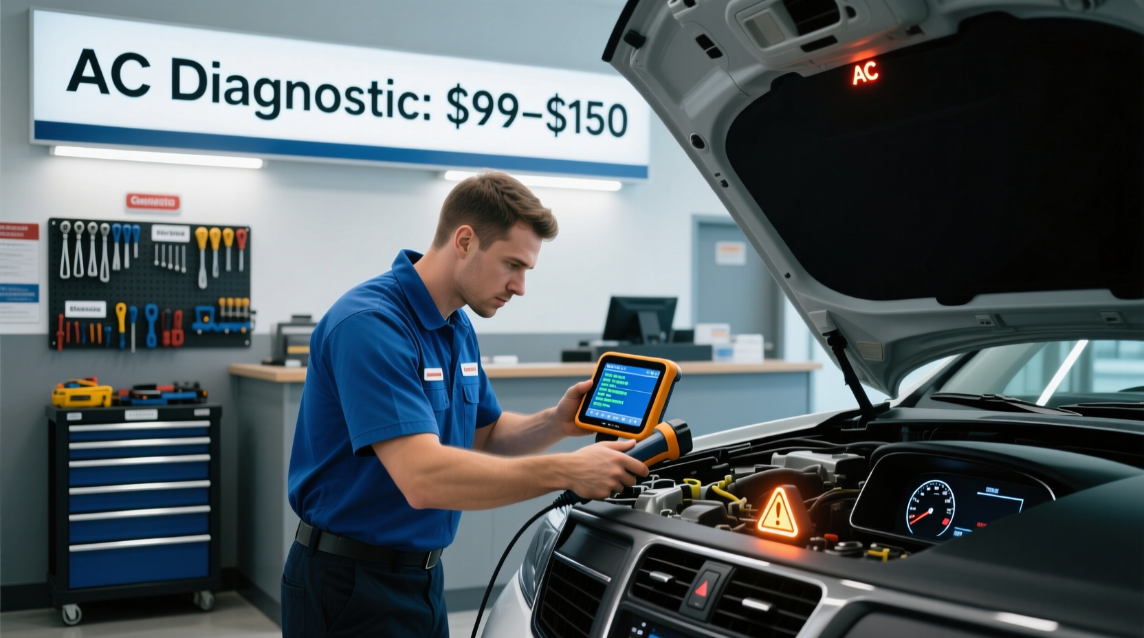 how much does a car ac diagnostic cost near me