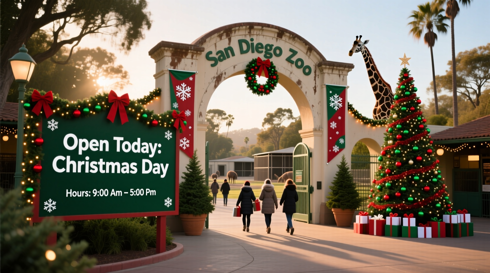 is the san diego zoo open on christmas day