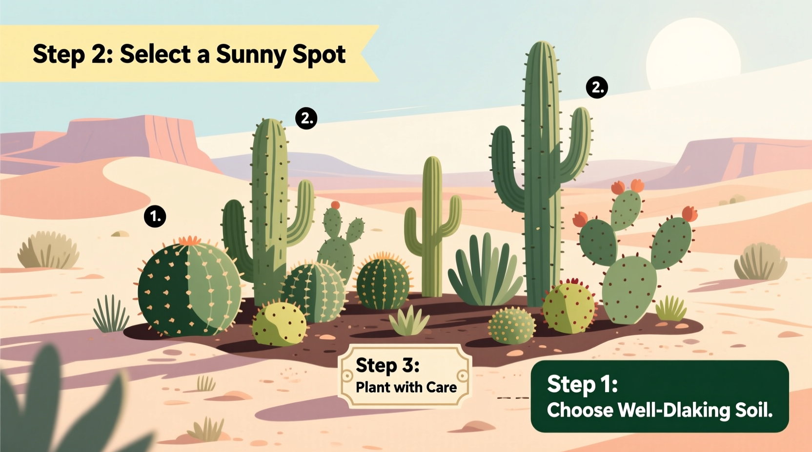 How to Plant a Cactus Garden Easily