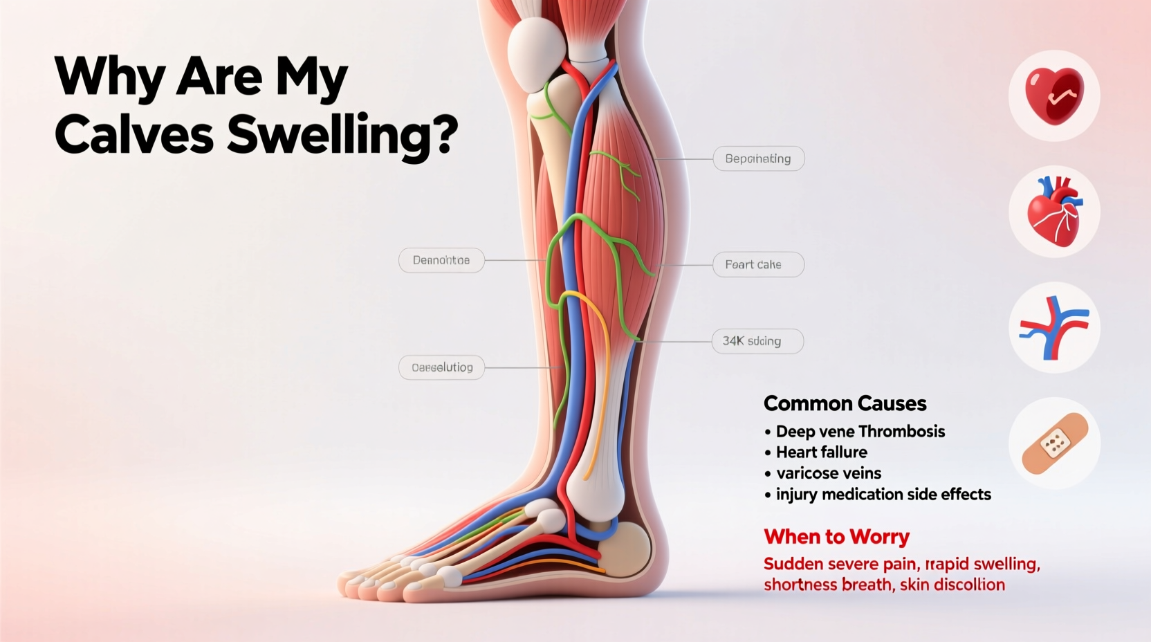 why are my calves swelling common causes when to worry