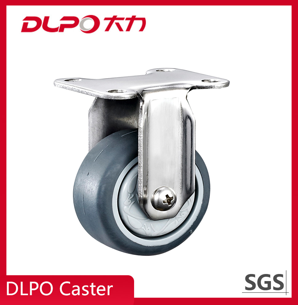 DLPO Light duty Iron Bracket Conductive Swivel TPR Trolley caster wheels