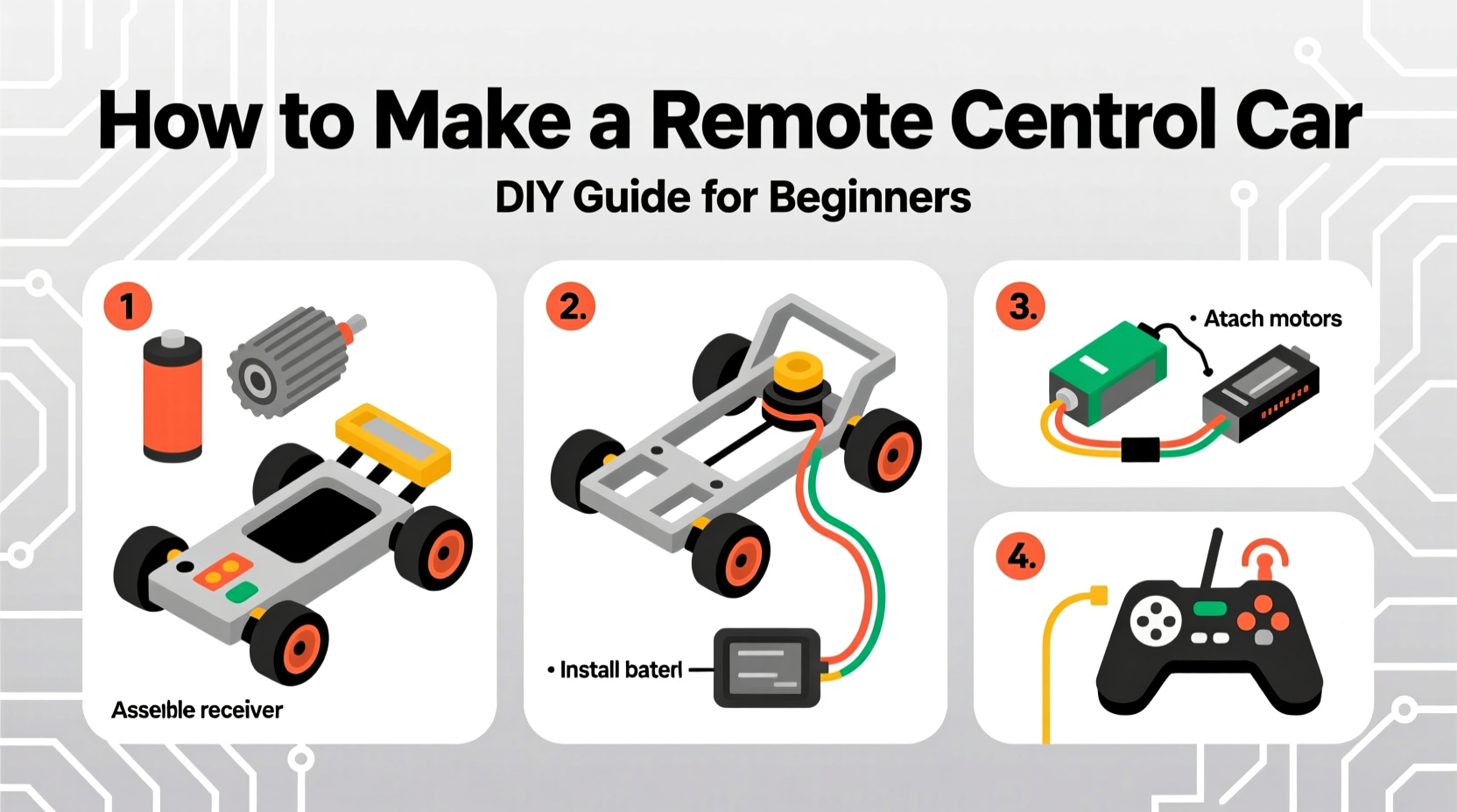 how make a remote control car