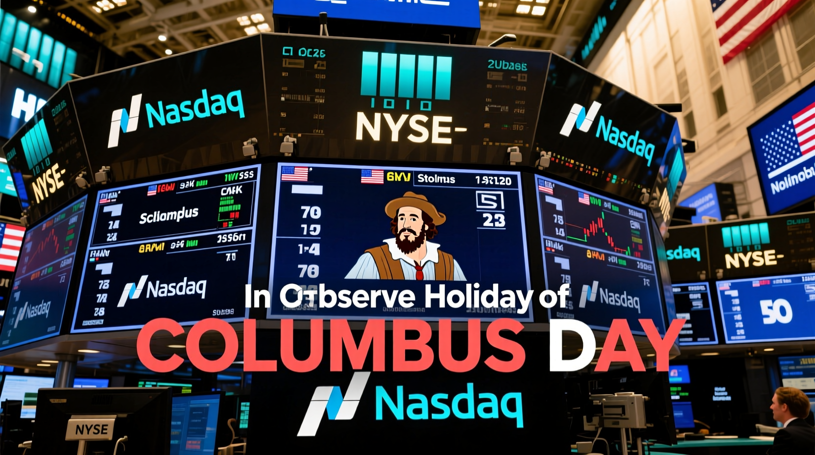 is the stock market open tomorrow on columbus day