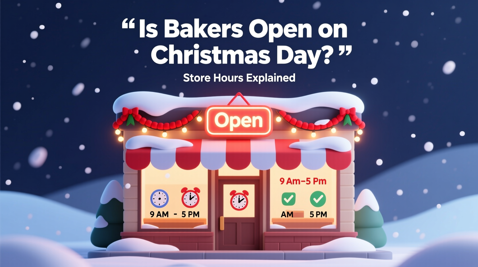 is bakers open on christmas day