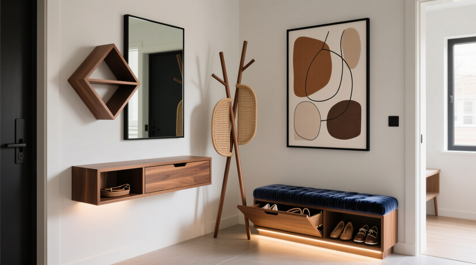 creative ways to maximize storage in a small entryway without sacrificing style